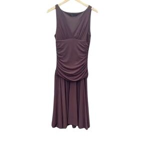 BCBGMaxazria Y2K Ruched Fit & Flare Midi Dress - Bella Swan Whimsigoth - Medium